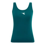 V&ecirc;tements de tennis Diadora Diadora Court D&eacute;bardeur tank top Femmes-vert fonc&eacute;