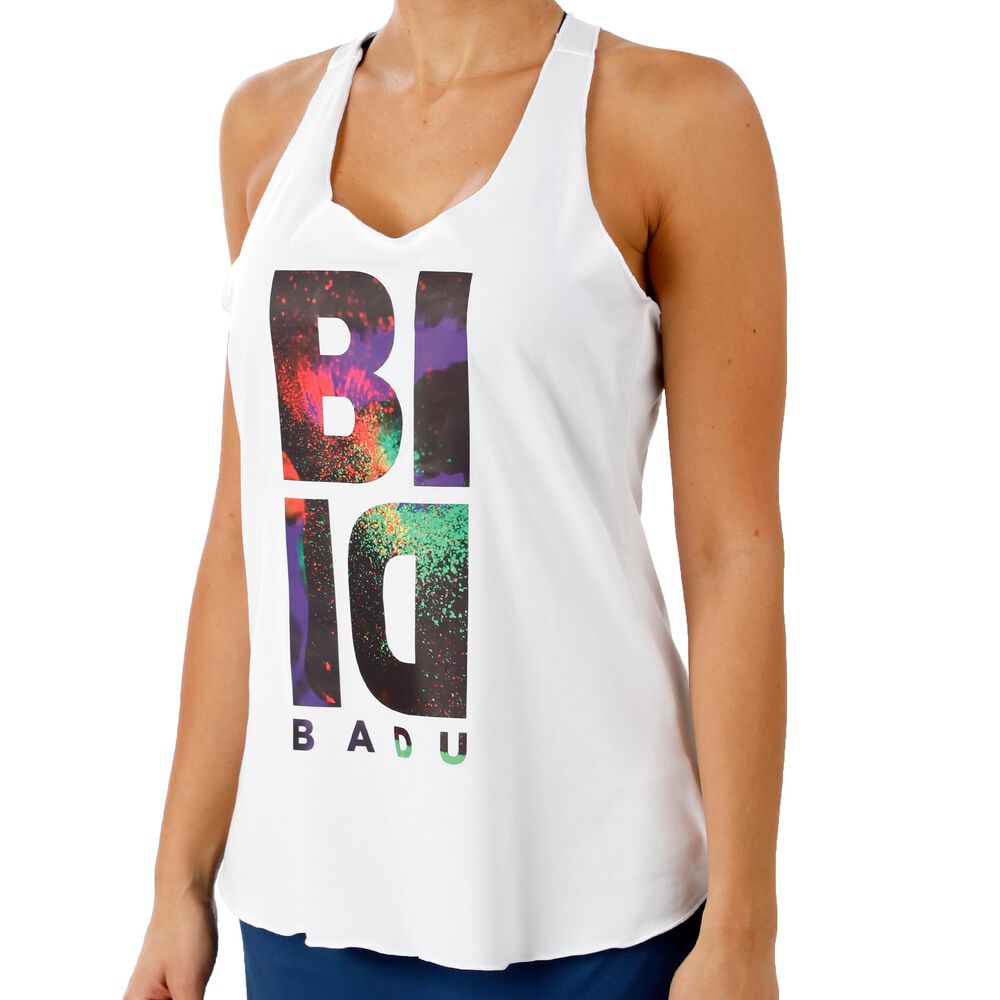 BIDI BADU Gela Lifestyle Débardeur Tank Top Femmes - Blanc , Multicouleur