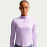 Swift Half-Zip Maillot de course Femmes - violet, argent