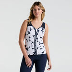 Vêtements Original Penguin Original Penguin Riviera Floral Débardeur Tank Top Femmes-Bleu Foncé