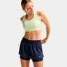 Dri-Fit One Mid Rise 2in1 3in Shorts Femmes-bleu fonc&eacute;, blanc