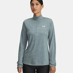 Vêtements Under Armour Under Armour Tech 1/2 Zip-Twist Haut manches longues Femmes - blanc, 