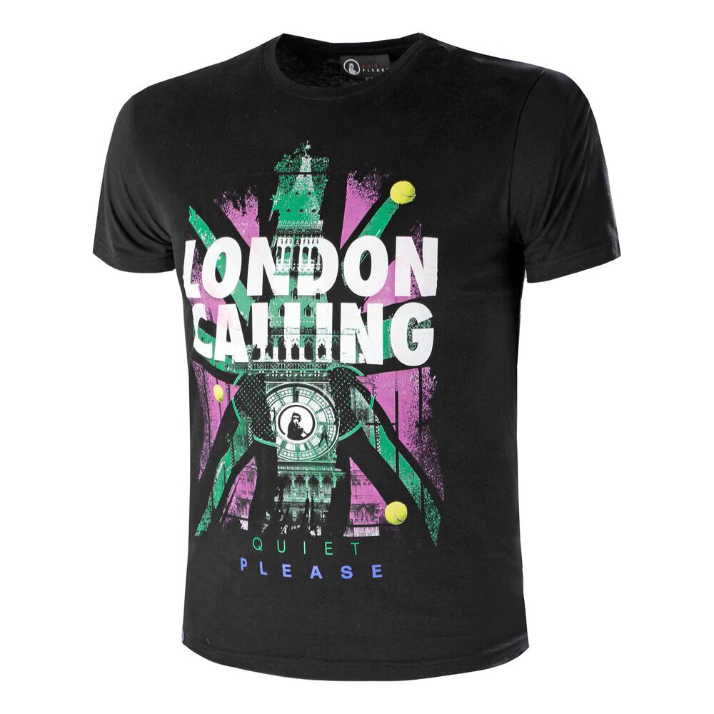 Quiet Please London Calling T-shirt Hommes - Noir , Multicouleur