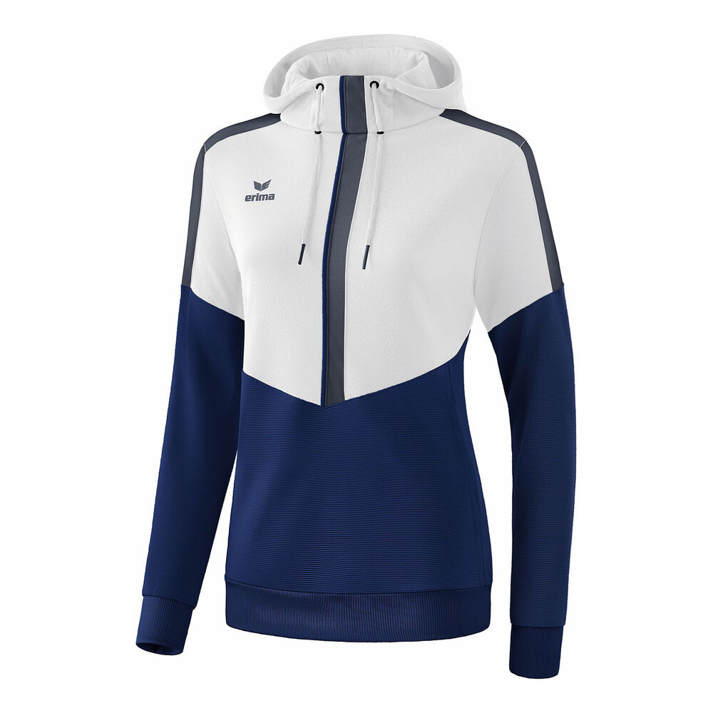 Erima Squad Sweat à Capuche Femmes - Blanc , Bleu Foncé