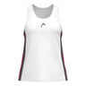 Club 25 Tech D&eacute;bardeur Tank Top Femmes-Blanc,Rouge