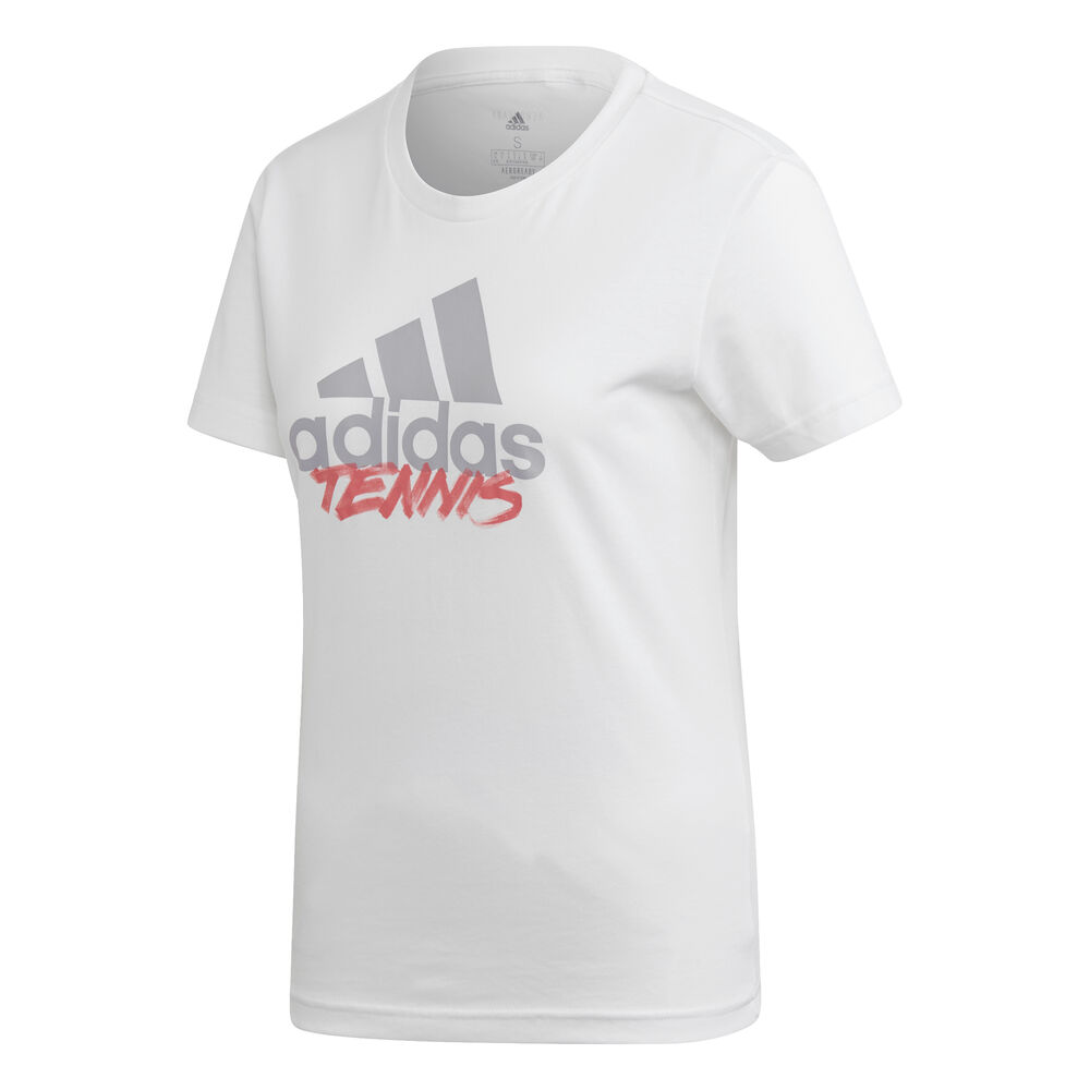 adidas Adi Tennis T-shirt Femmes - Blanc , Gris Clair