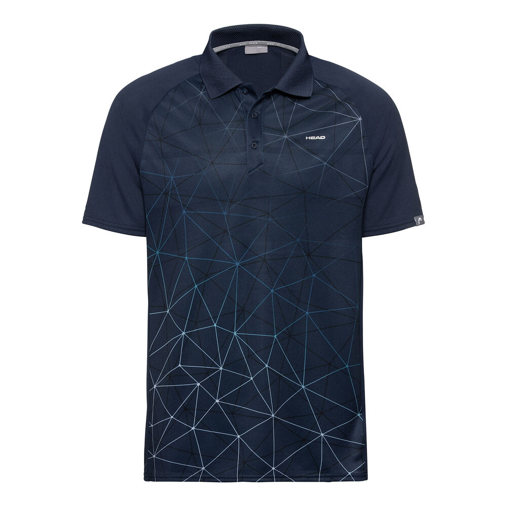 HEAD Performance Polo Hommes - Bleu Foncé , Blanc