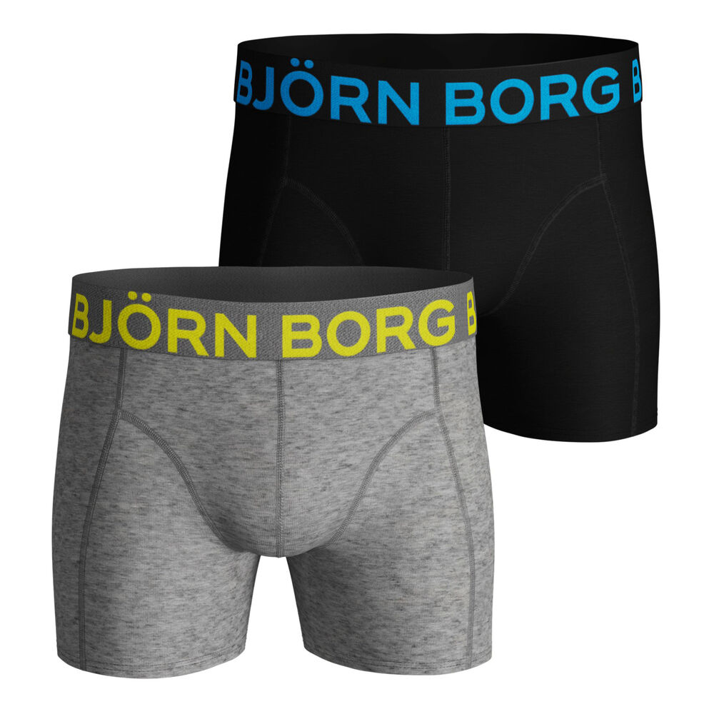Björn Borg Sammy Caleçon Pack De 2 Unités Hommes - Gris Clair , Noir