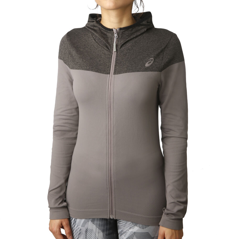 Asics Seamless Veste De Survêtement Femmes - Gris , Gris Foncé