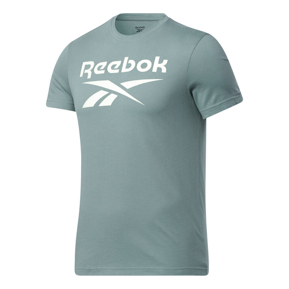 Reebok Ripped Big Logo T-shirt Hommes - Vert , Blanc