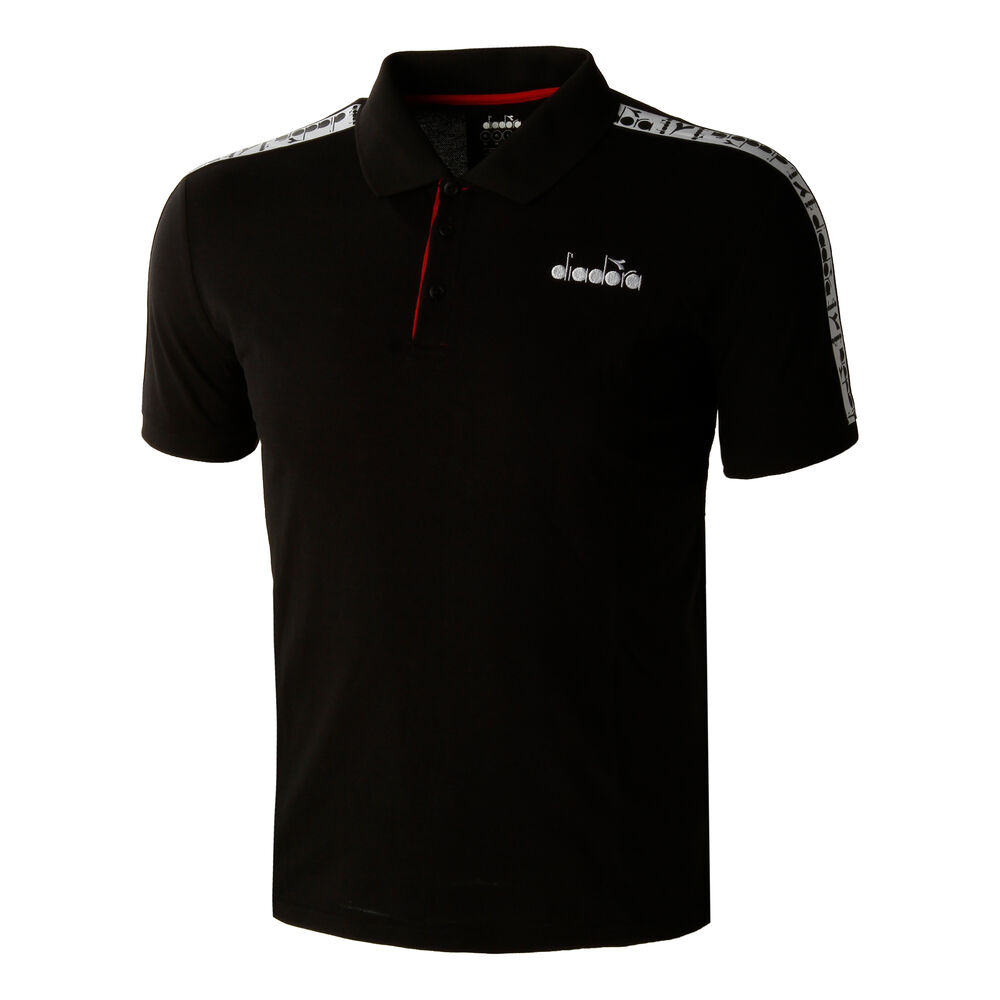 Diadora Statement Polo Hommes - Noir , Blanc