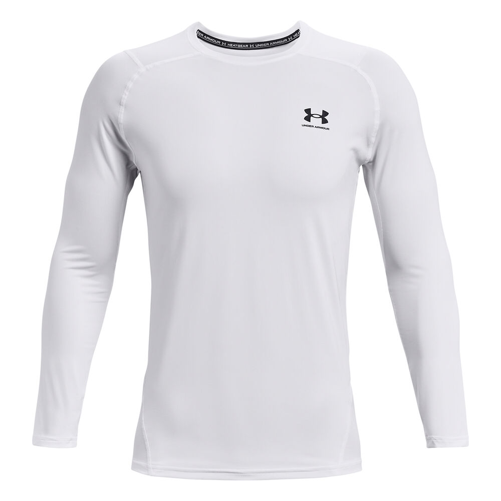 Under Armour Heatgear Fitted Haut Manches Longues Hommes - Blanc
