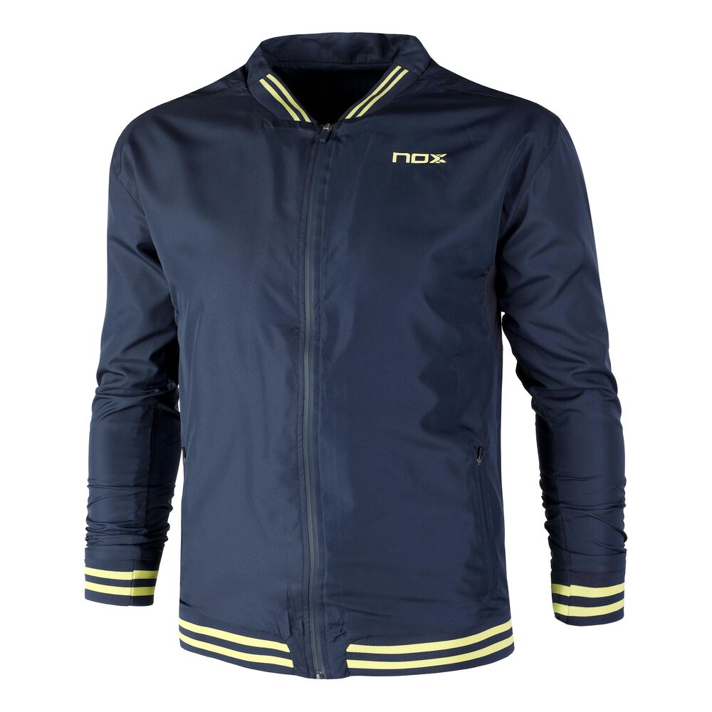 NOX Pro Veste De Survêtement Hommes - Bleu Foncé , Jaune