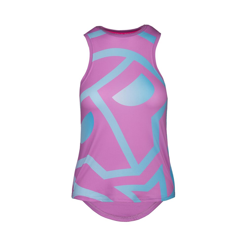BIDI BADU Yara Basic Logo Débardeur Tank Top Filles - Pink , Turquoise