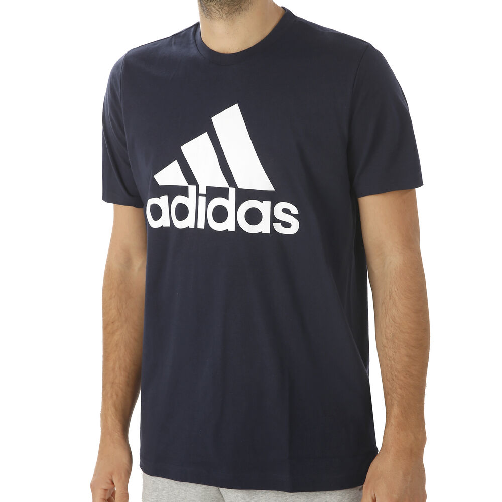 adidas Must Have Badge Of Sport T-shirt Hommes - Bleu Foncé , Blanc
