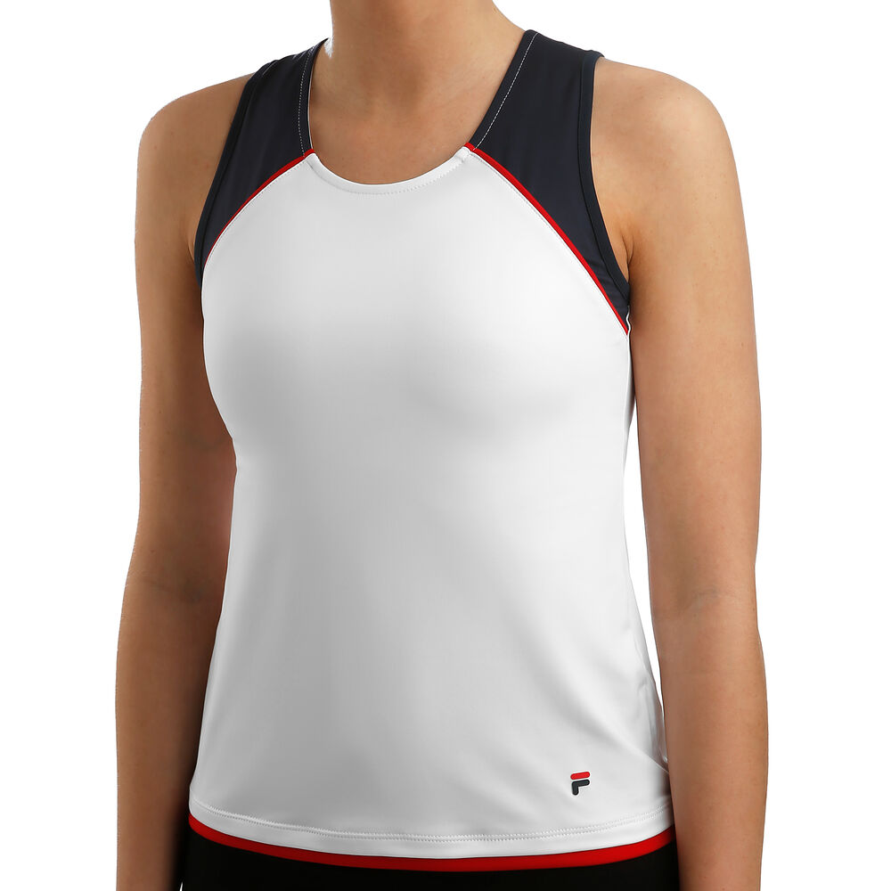 Fila Thekla Débardeur Tank Top Femmes - Blanc , Bleu Foncé