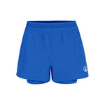 V&ecirc;tements de tennis Quiet Please Quiet Please Rematch 2in1 Shorts Femmes - bleu, blanc