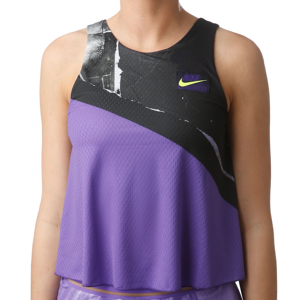 Nike Court 2in1 Débardeur Tank Top Femmes - Violet , Noir