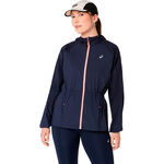 V&ecirc;tements ASICS ASICS Road Veste running Femmes-bleu fonc&eacute;