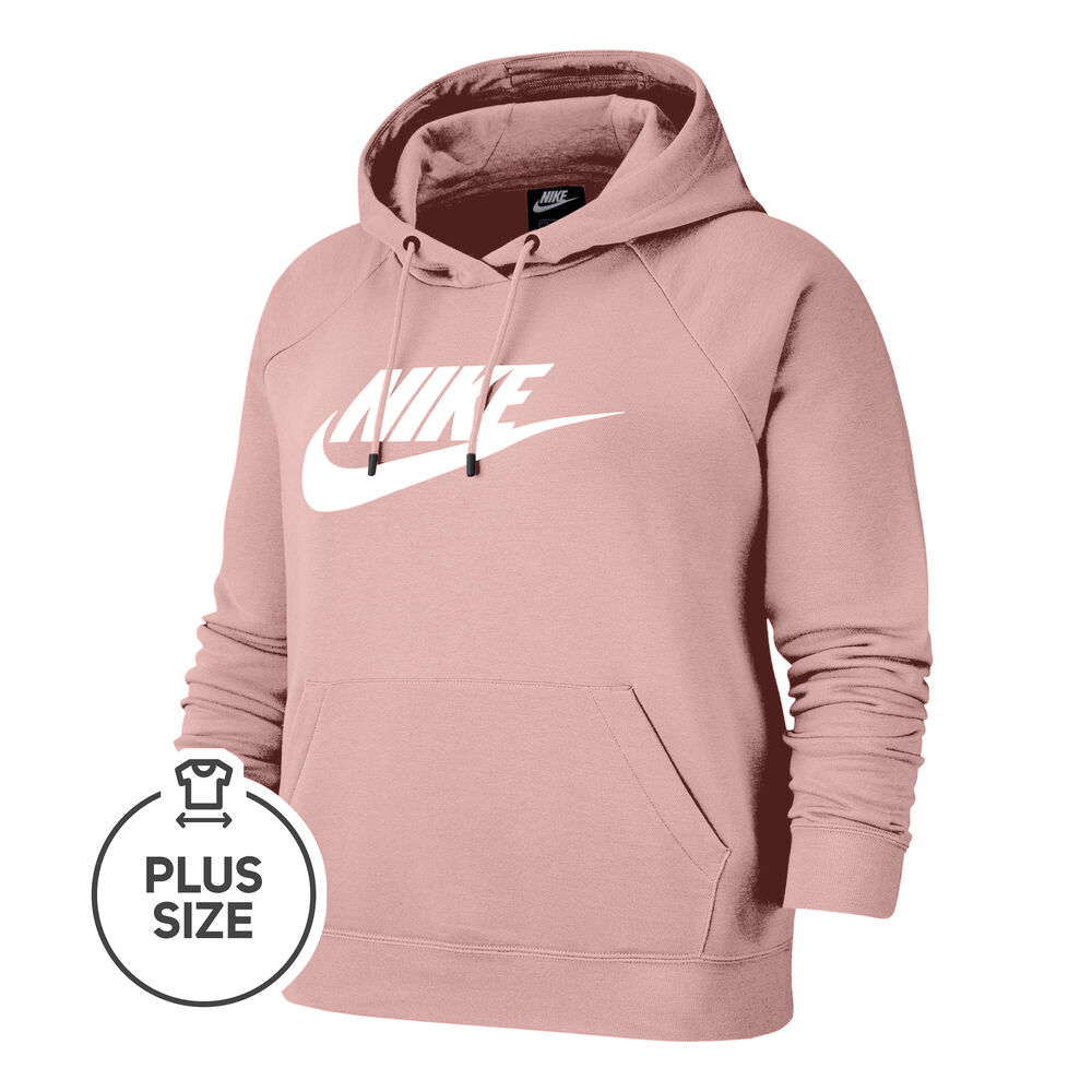 Nike Sportswear Essential Plus Size Sweat à Capuche Femmes - Pink , Blanc