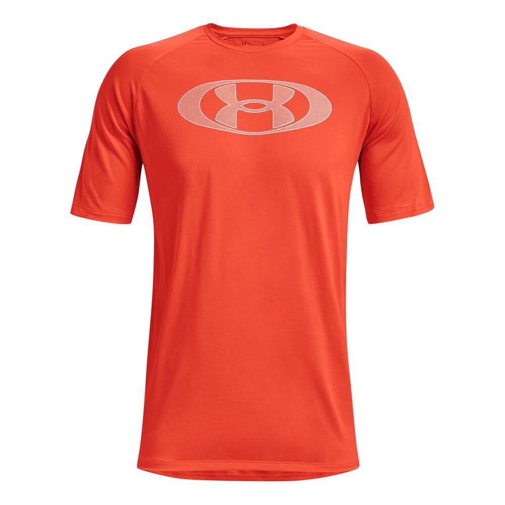 Under Armour Tech 2.0 Lockertag T-shirt Hommes - Orange , Blanc
