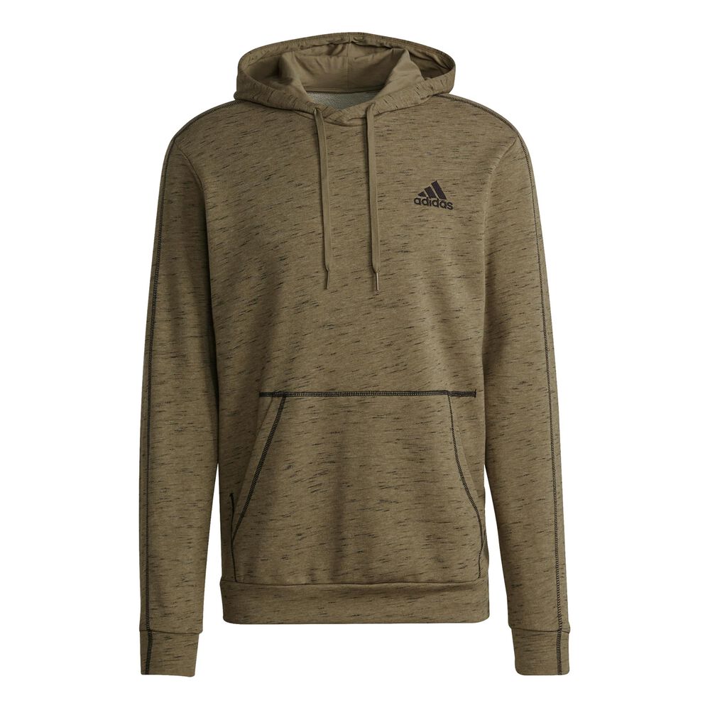adidas Melange Sweat à Capuche Hommes - Vert Olive , Noir