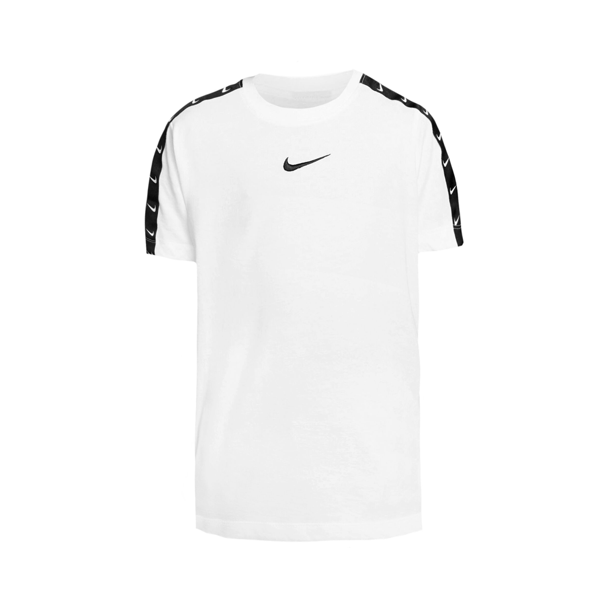 Sportswear Swoosh Tape T shirt Gar ons Blanc Noir