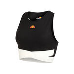 V&ecirc;tements Ellesse Ellesse Chroma Crop Maillot De Course Femmes-Noir