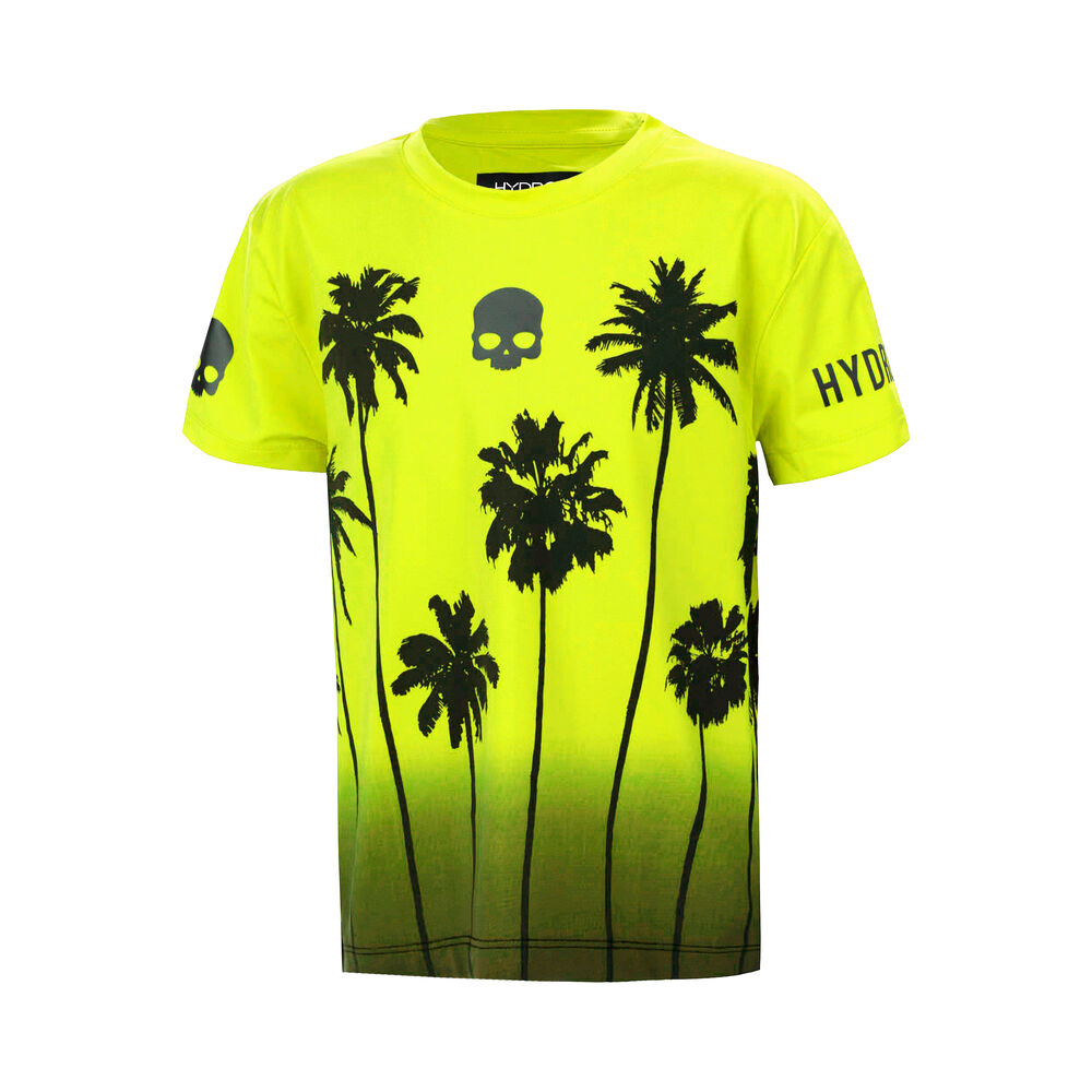 Hydrogen Tech Palms T-shirt Garçons - Jaunes Fluo , Noir