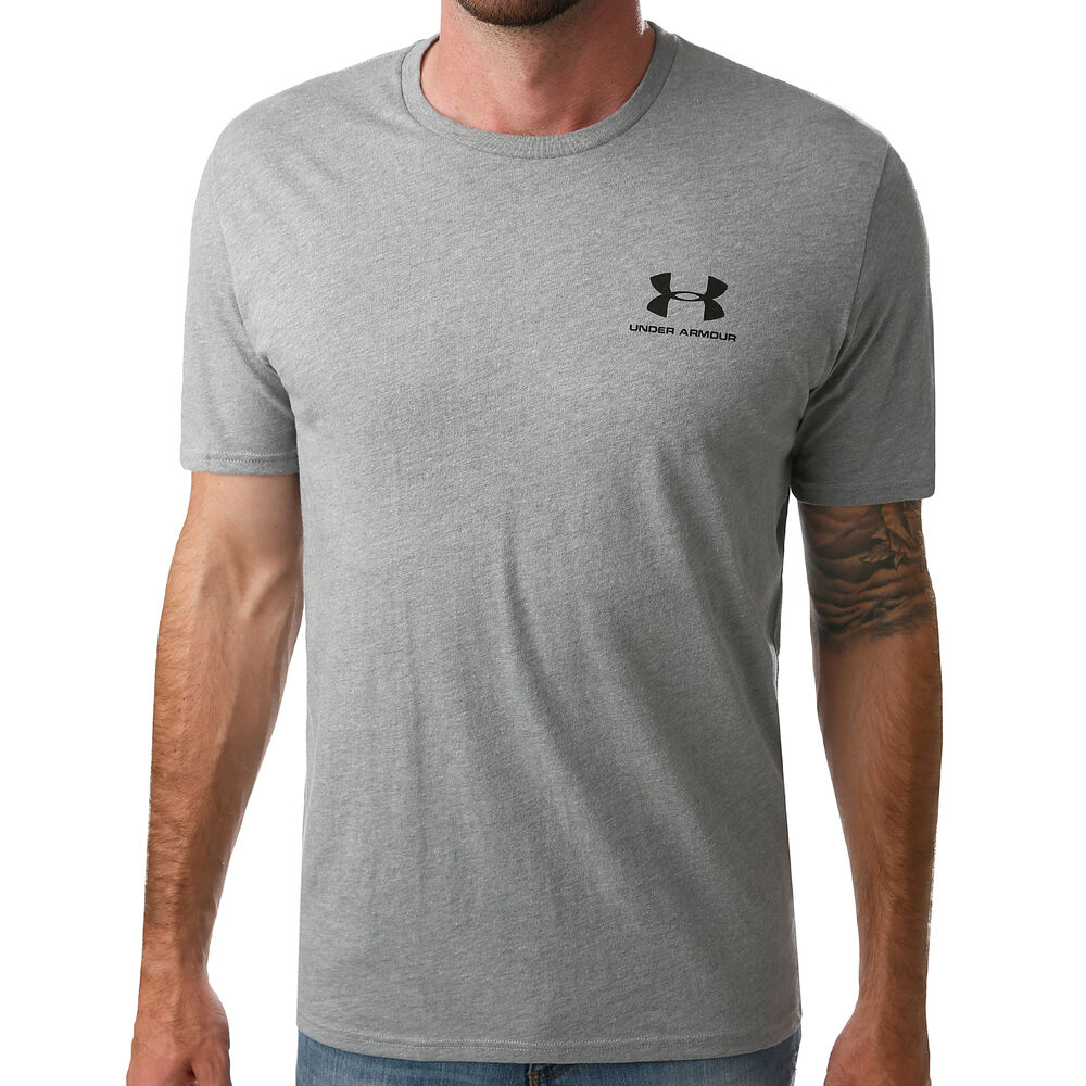 Under Armour Sportstyle Left Chest T-shirt Hommes - Gris , Noir