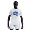 Court Dri-Fit T-shirt Hommes-cr&egrave;me, bleu