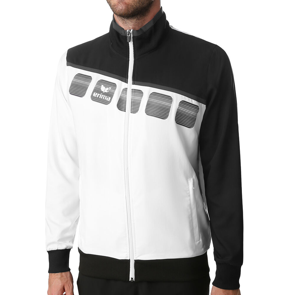Erima 5-C Veste De Survêtement Hommes - Blanc , Noir