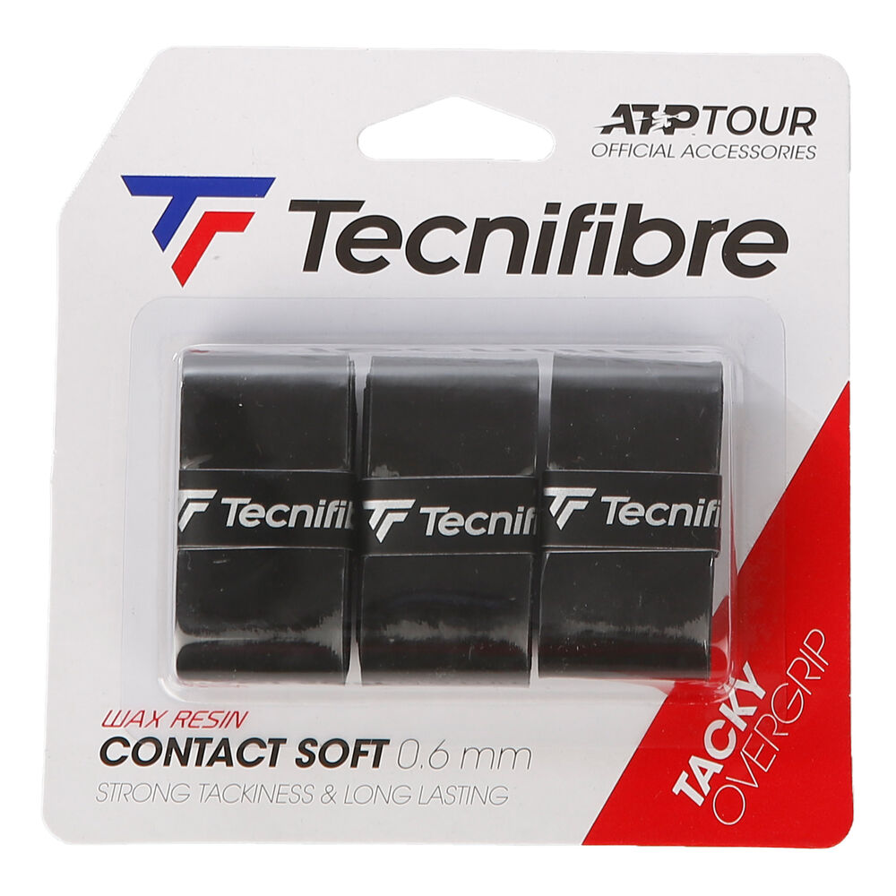 Tecnifibre Contact Soft 3er Schwarz - Noir