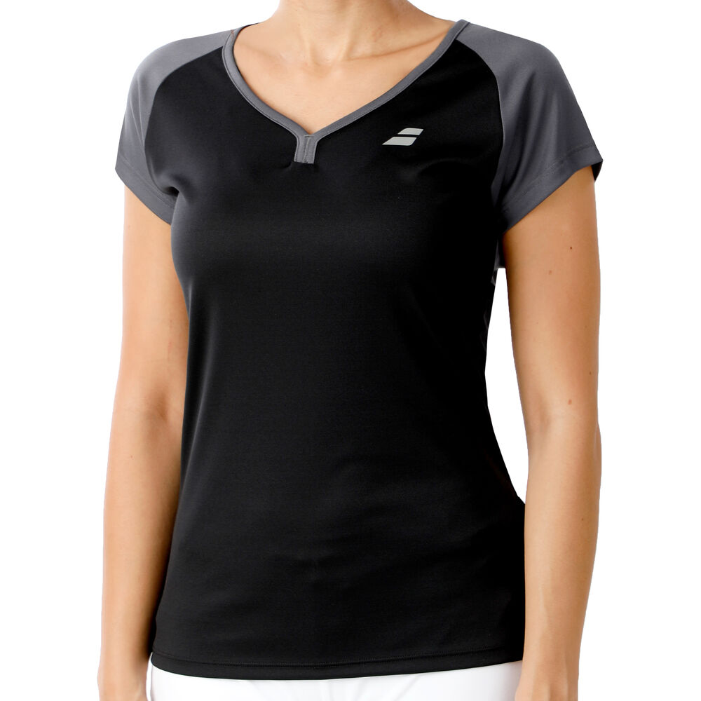 Babolat Play Capsleeve T-shirt Femmes - Noir , Gris