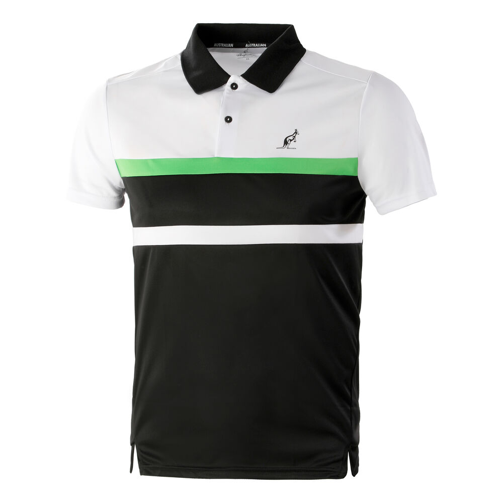 Australian Ace Con Inserti In Contrasto Polo Hommes - Noir , Blanc