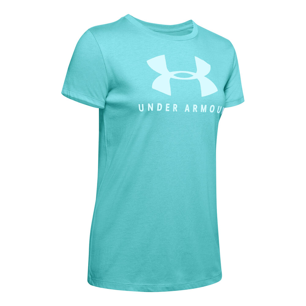 Under Armour Graphic Sportstyle Classic Crew T-shirt Femmes - Turquoise , Bleu Clair