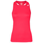 V&ecirc;tements ASICS ASICS Club D&eacute;bardeur Tank Top Femmes-Corail,Blanc