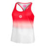Crew Gradiant Débardeur Tank Top Femmes-Rouge,Blanc