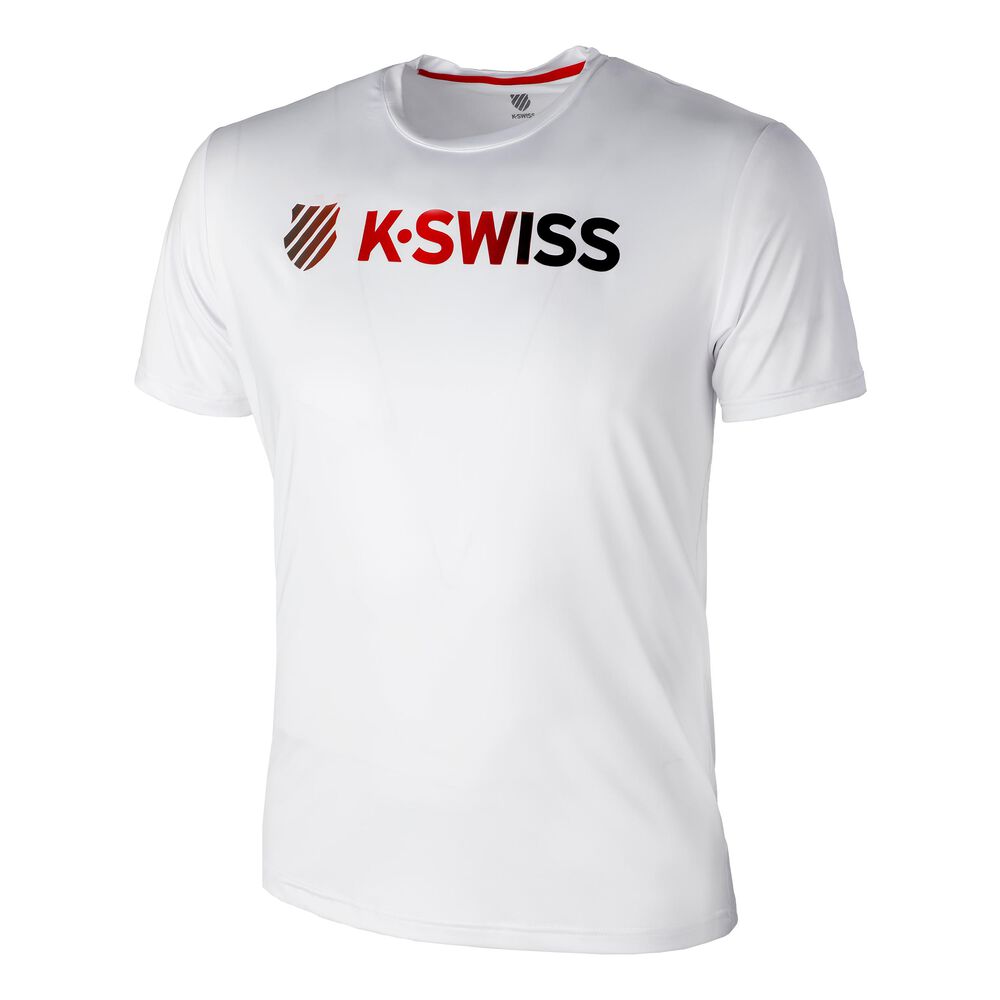 K-Swiss Heritage Sport Logo T-shirt Hommes - Blanc , Rouge