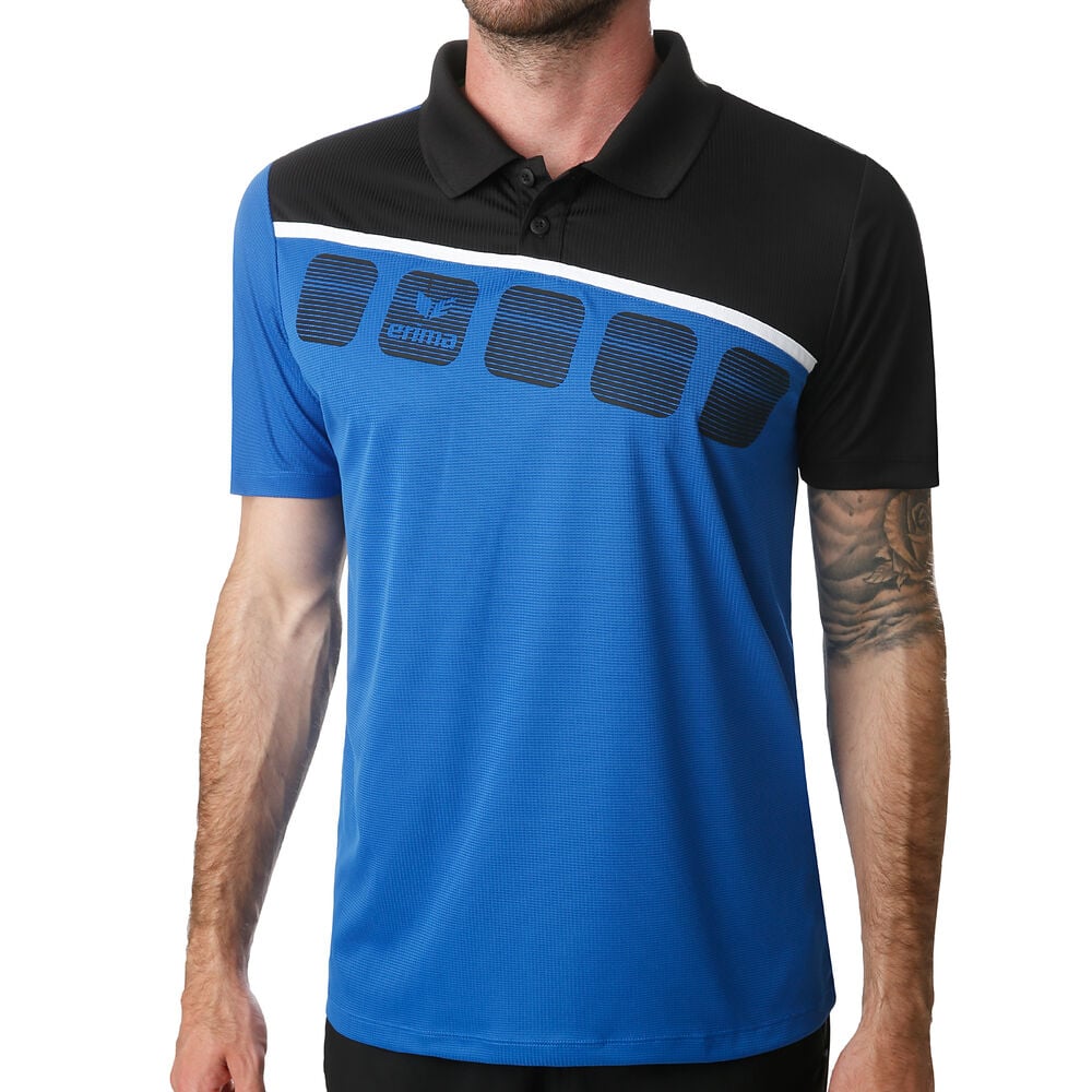 Erima 5-C Function Polo Hommes - Bleu , Noir