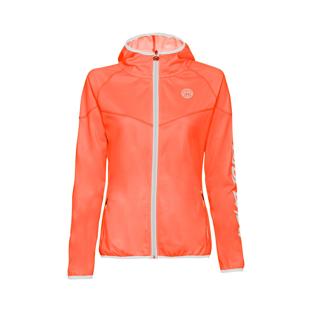 BIDI BADU Grace Tech Veste De Survêtement Filles - Corail , Blanc