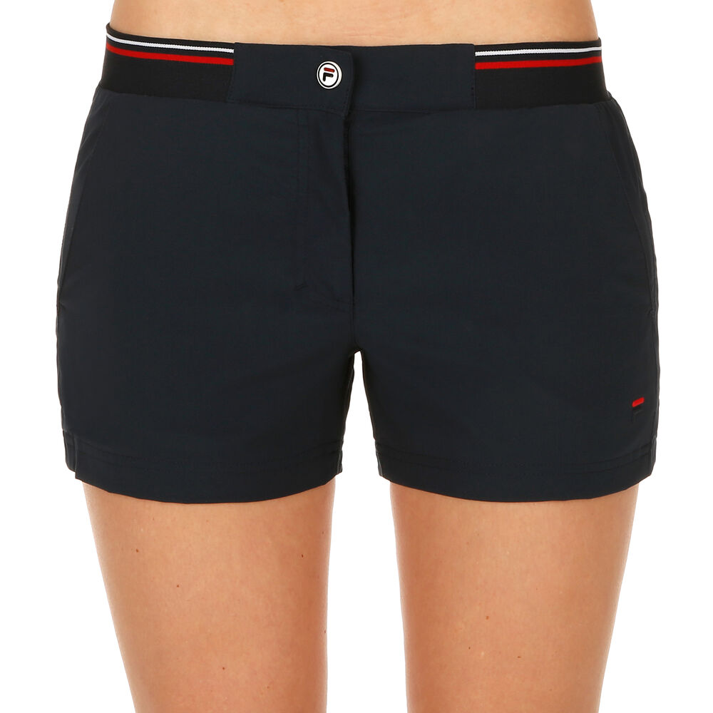 Fila Bianca Boxy Shorts Femmes - Bleu Foncé , Rouge