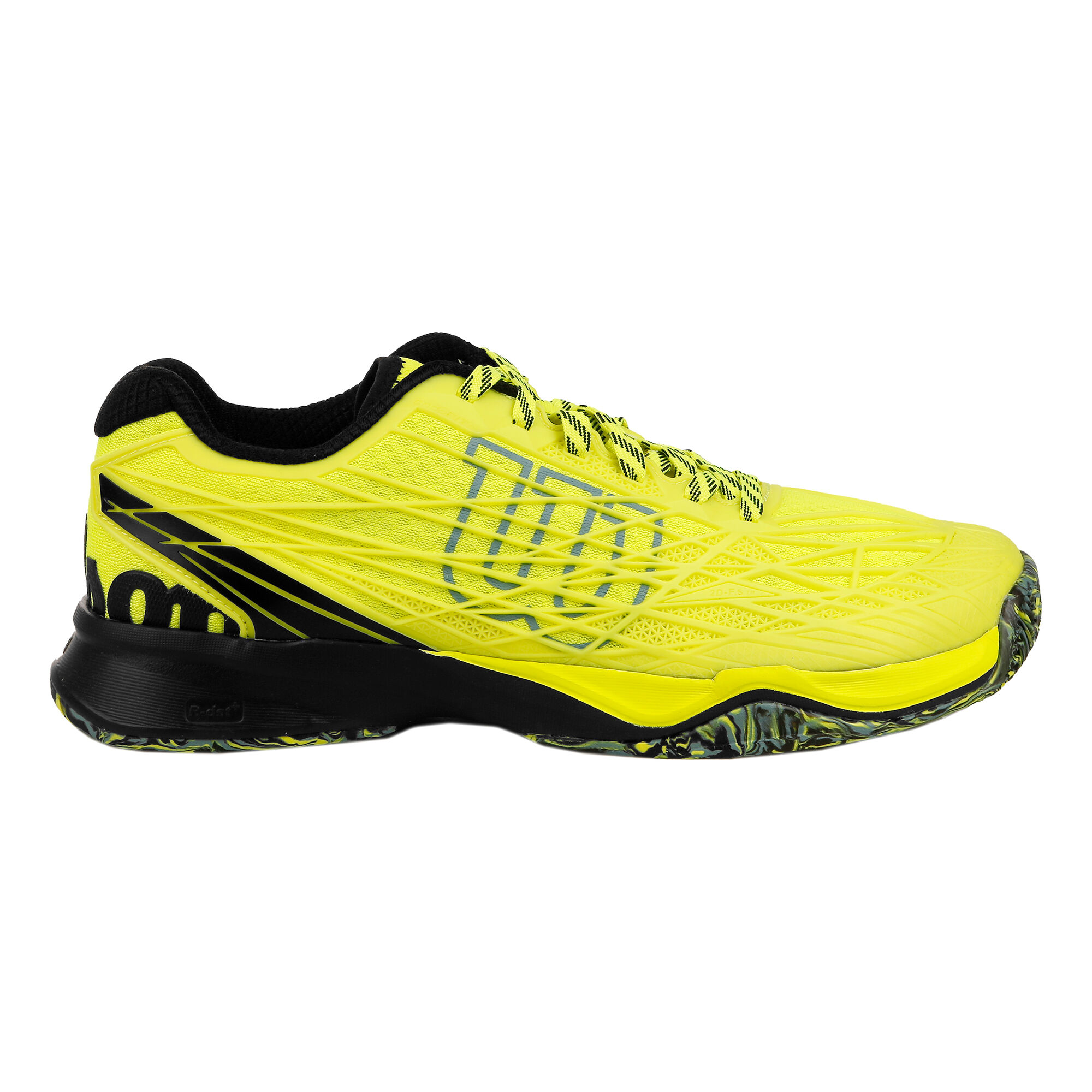  Wilson  Kaos Chaussure Terre  Battue  Hommes Jaune Noir 