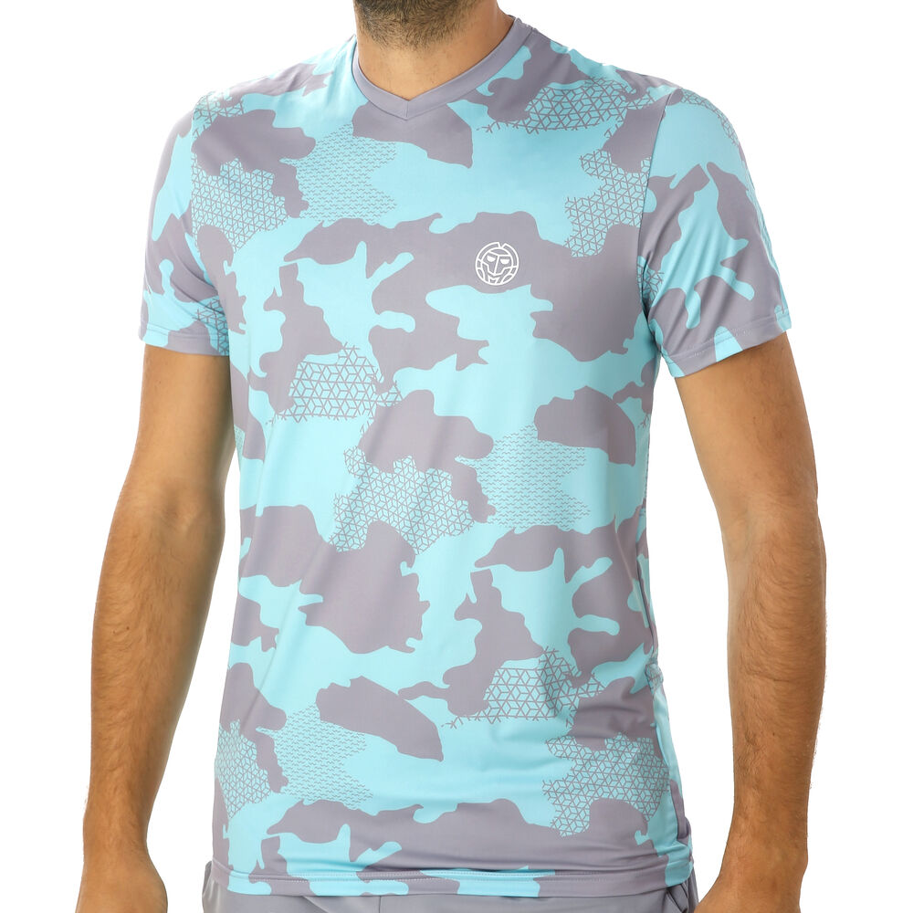 BIDI BADU Nio Tech T-shirt Hommes - Gris , Turquoise