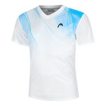 V&ecirc;tements HEAD HEAD Topspin T-shirt Hommes-Blanc,Bleu Clair