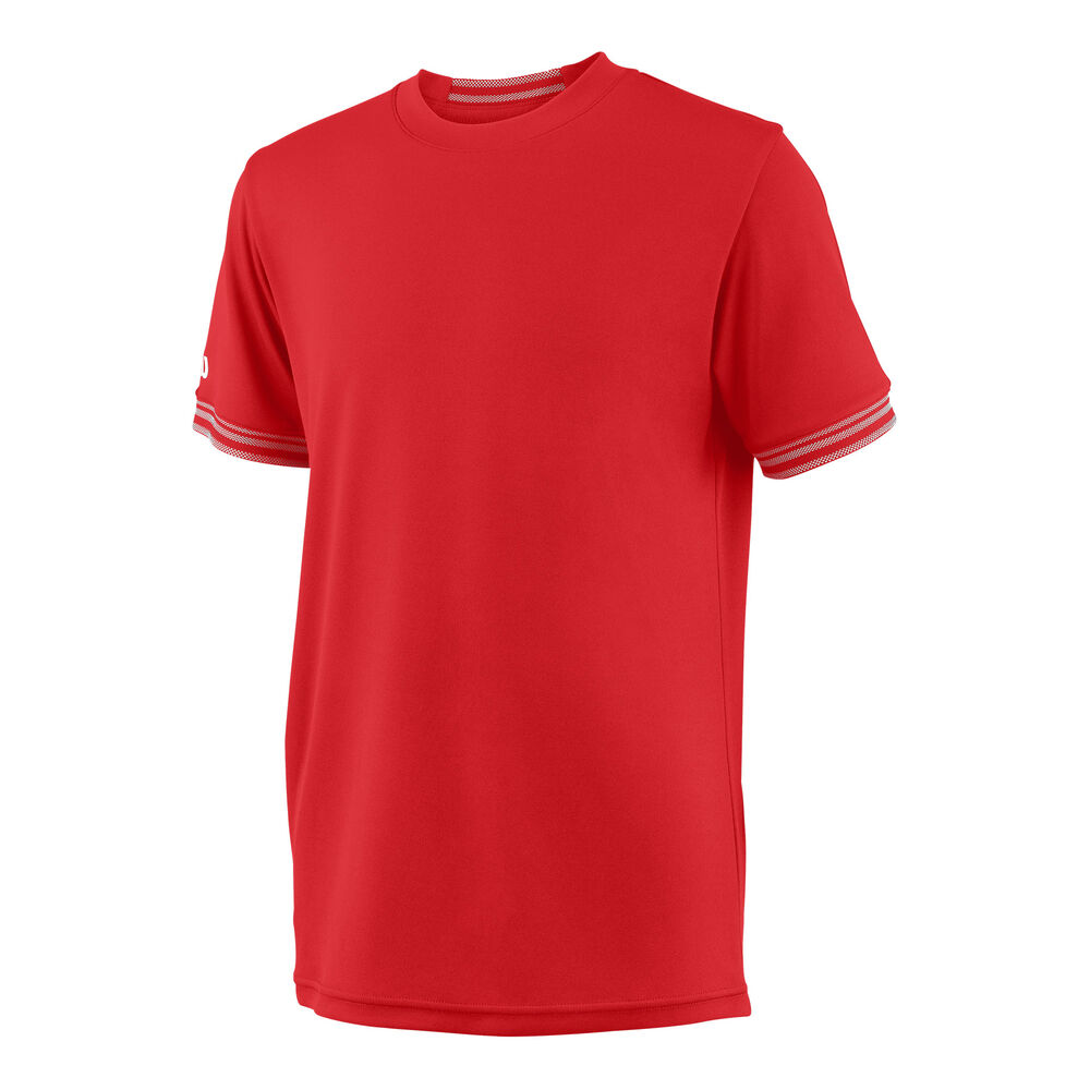 Wilson Team Solid Crew T-shirt Garçons - Rouge , Blanc