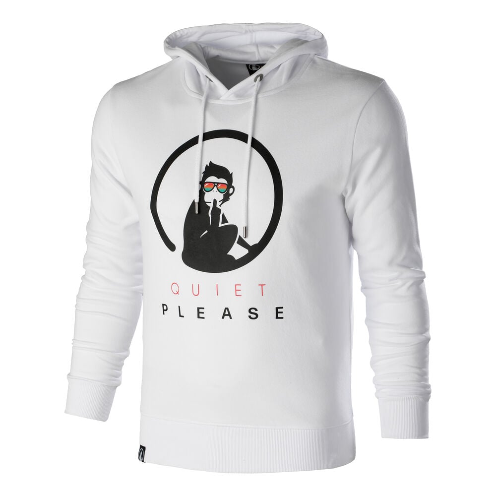 Quiet Please Advantage Logo Sweat à Capuche Hommes - Blanc , Noir