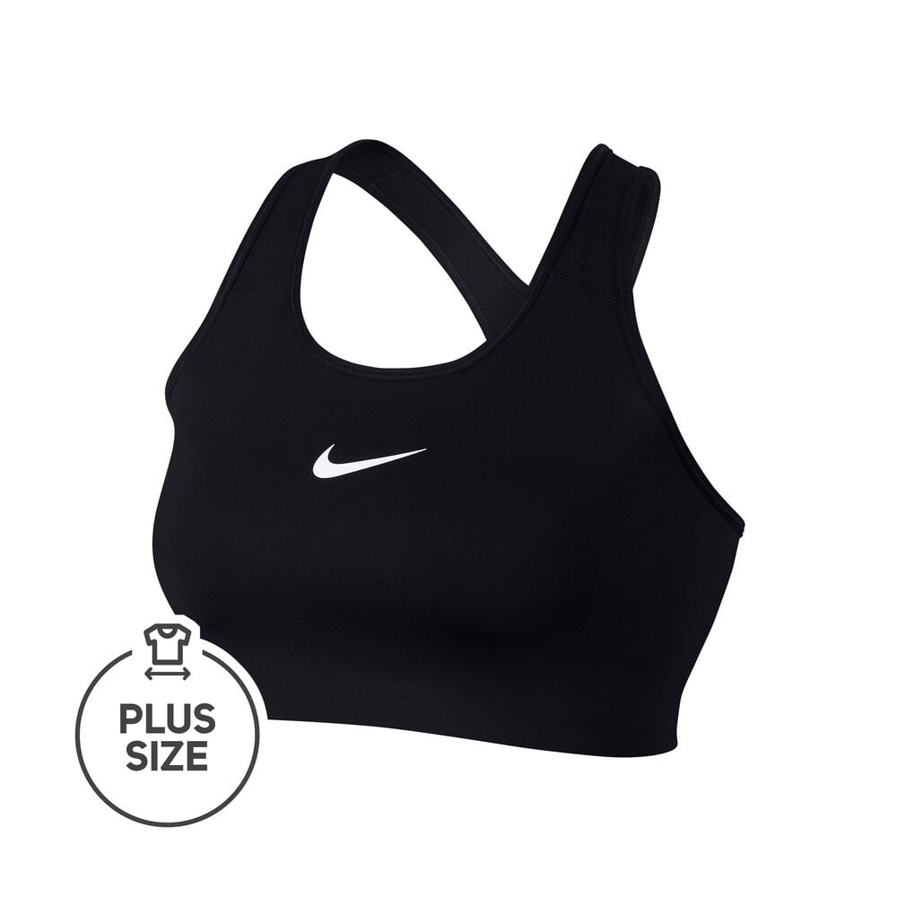 Nike Swoosh Plus Size Soutien-gorge Sport Femmes - Noir , Blanc