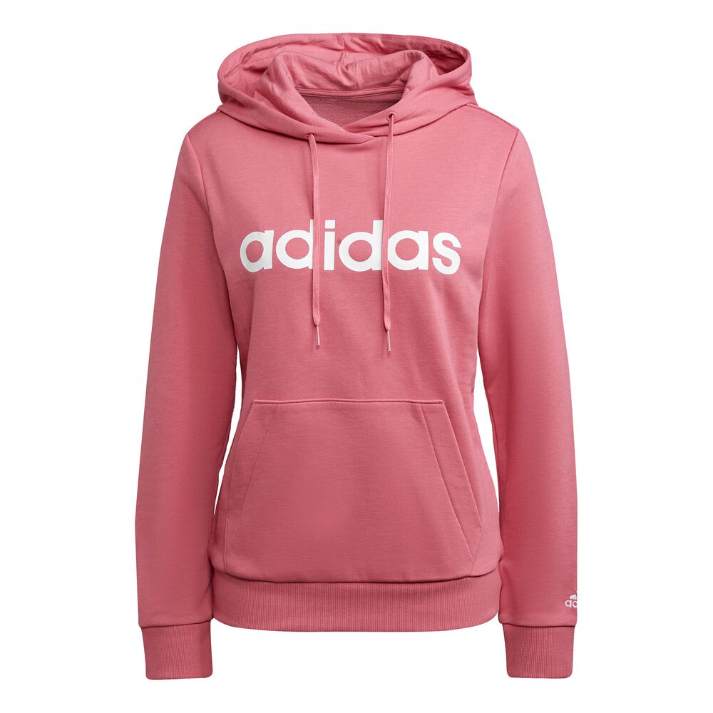 adidas Linear FT Sweat à Capuche Femmes - Rosé, Blanc