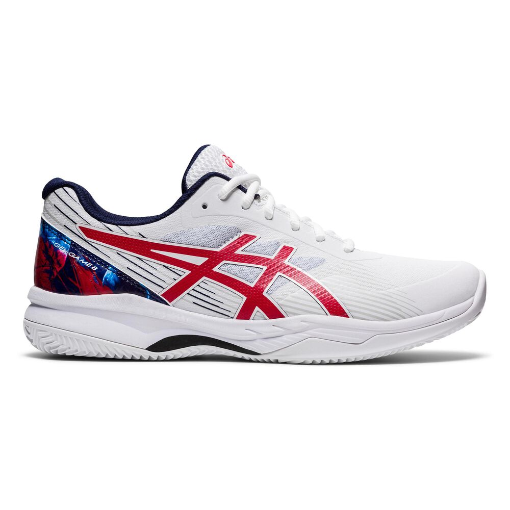 Asics Gel-Game 8 Chaussure Terre Battue Hommes - Blanc , Rouge